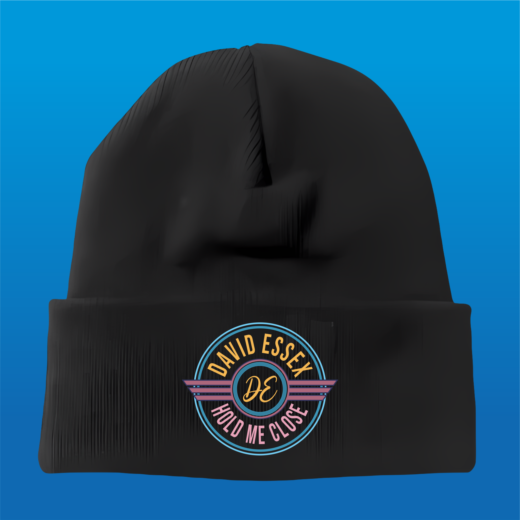 Embroidered Knitted Beanie Hat